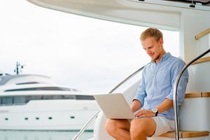 Staying connected and keeping in touch on board by SCS Yachting
