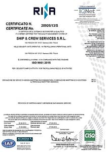 SCS Yachting _ISO-9001-2015_quality certification